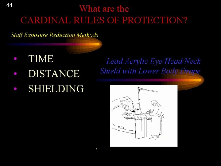 44 What are the CARDINAL RULES OF PROTECTION? 