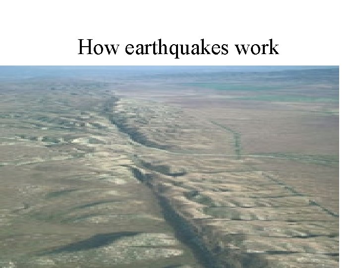 How earthquakes work 