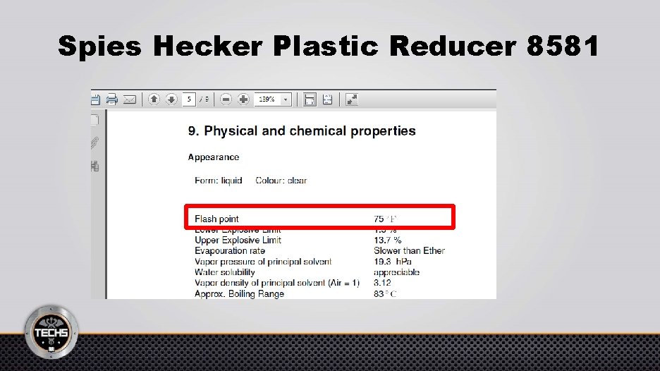 Spies Hecker Plastic Reducer 8581 