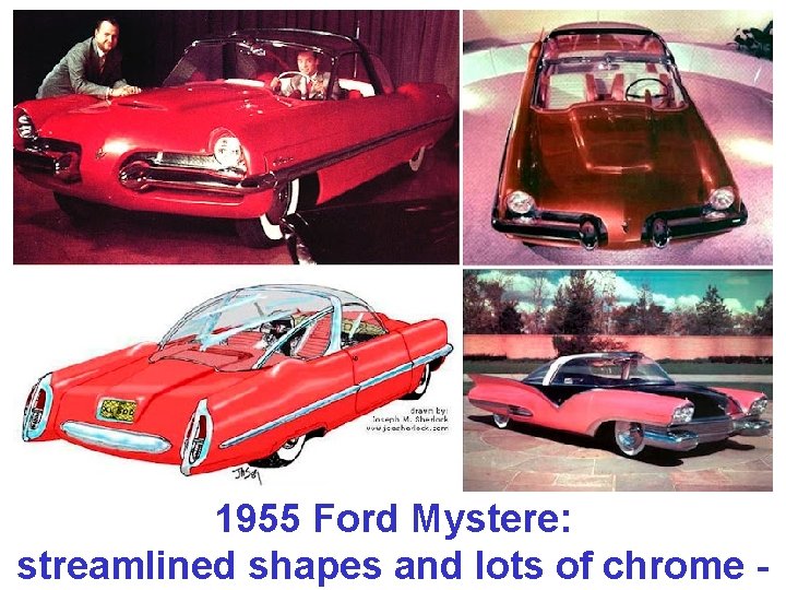 1955 Ford Mystere: streamlined shapes and lots of chrome - 