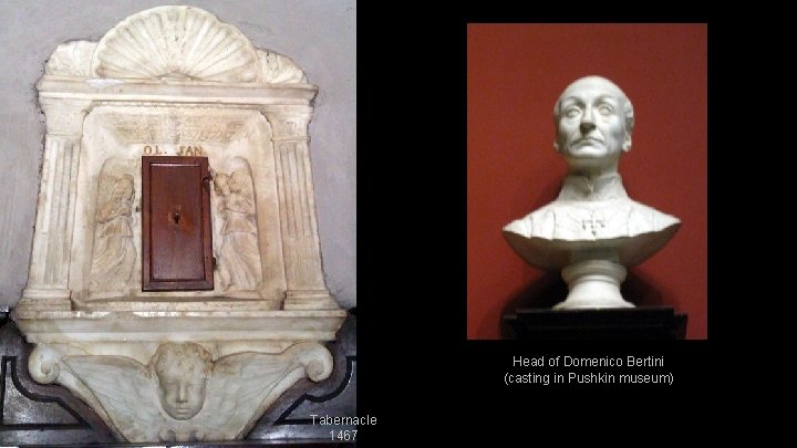 Head of Domenico Bertini (casting in Pushkin museum) Tabernacle 1467 