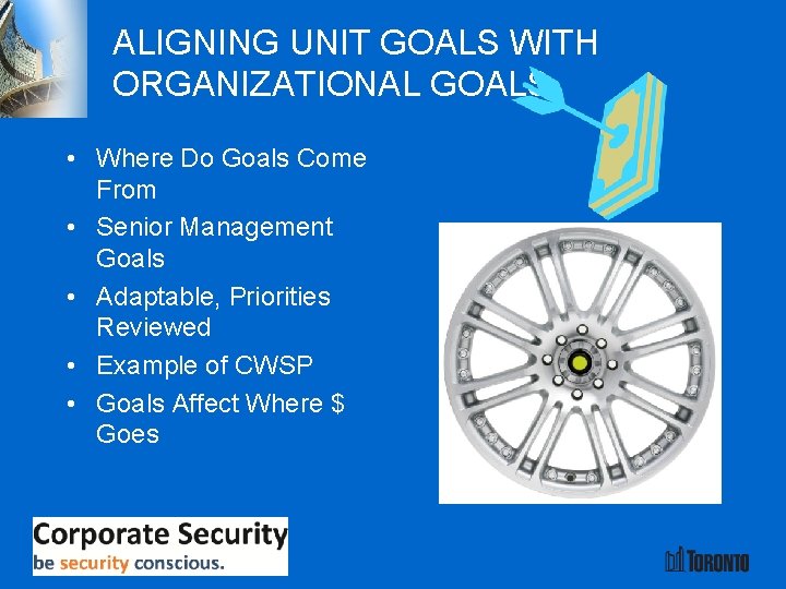 ALIGNING UNIT GOALS WITH ORGANIZATIONAL GOALS • Where Do Goals Come From • Senior