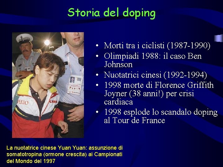 Storia del doping • Morti tra i ciclisti (1987 -1990) • Olimpiadi 1988: il