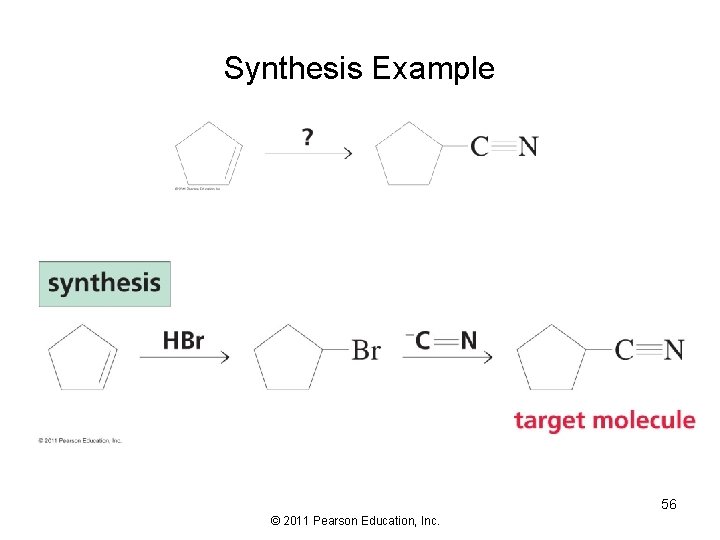 Synthesis Example 56 © 2011 Pearson Education, Inc. 