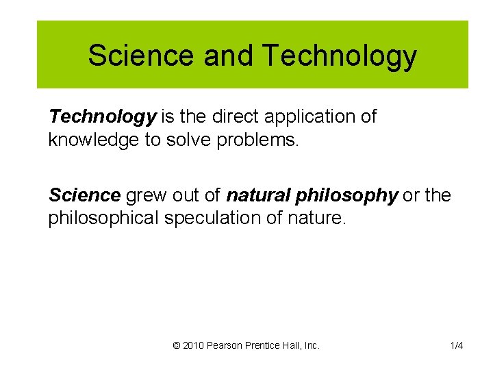 Science and Technology is the direct application of knowledge to solve problems. Science grew