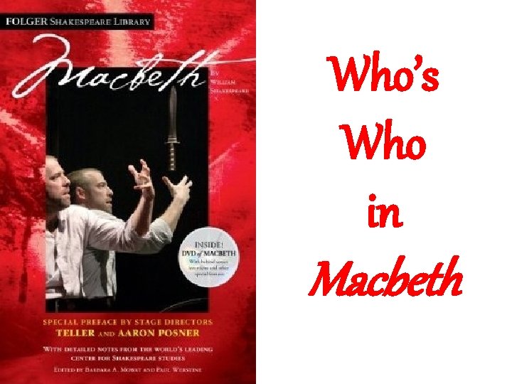 Who’s Who in Macbeth 