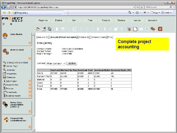 Complete project accounting Professional Services Automation Complete project accounting Professional Services Automation