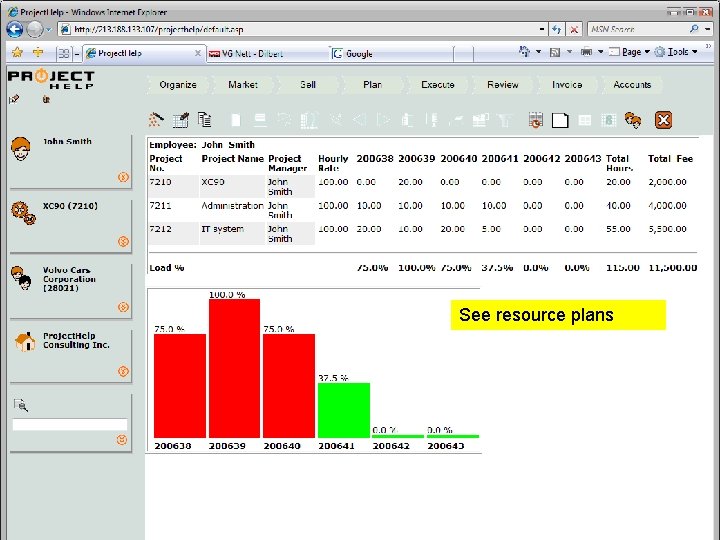 See resource plans Professional Services Automation See resource plans Professional Services Automation