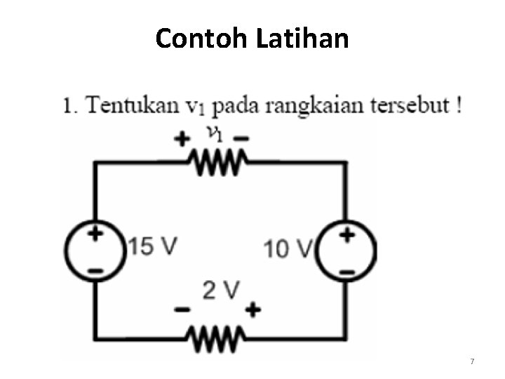 Contoh Latihan 7 