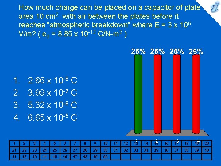How much charge can be placed on a capacitor of plate area 10 cm
