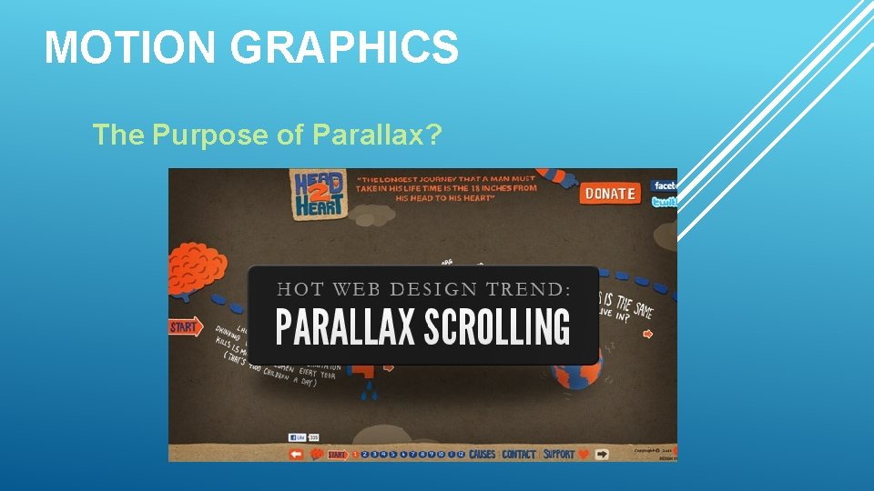 MOTION GRAPHICS The Purpose of Parallax? 