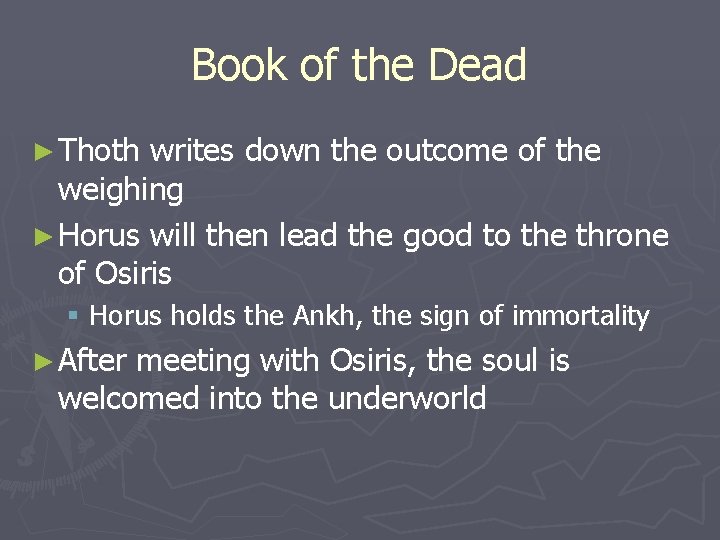Book of the Dead ► Thoth writes down the outcome of the weighing ► Book of the Dead ► Thoth writes down the outcome of the weighing ►
