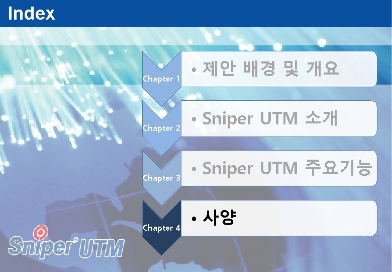 Index Chapter 1 Chapter 2 Chapter 3 Chapter 4 • 제안 배경 및 개요