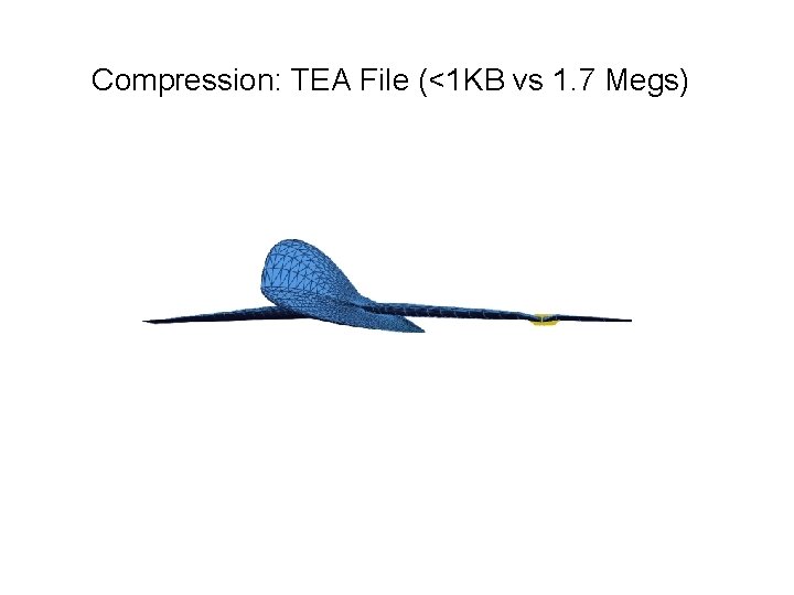 Compression: TEA File (<1 KB vs 1. 7 Megs) 