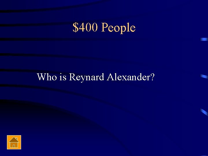 $400 People Who is Reynard Alexander? 