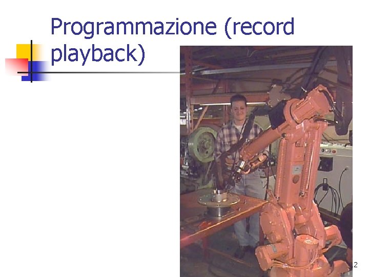 Programmazione (record playback) 12 