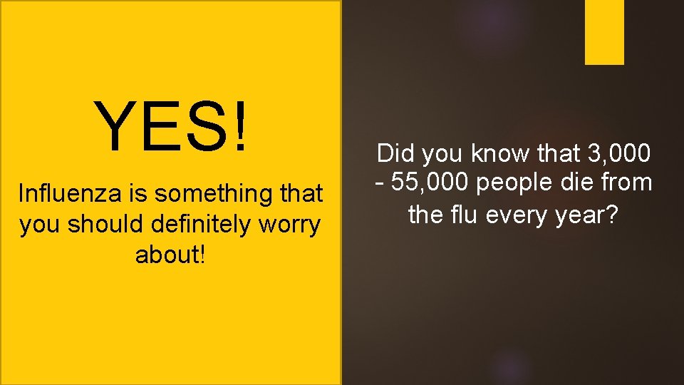 YES! Influenza is something that you should definitely worry about! Did you know that