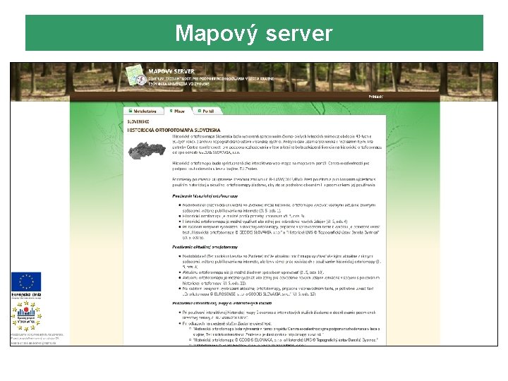 Mapový server 