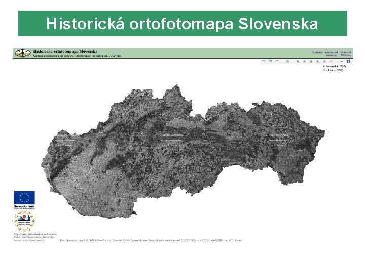 Historická ortofotomapa Slovenska 