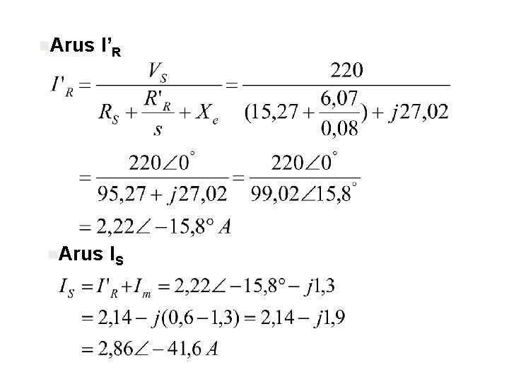 n. Arus I’R n. Arus IS 