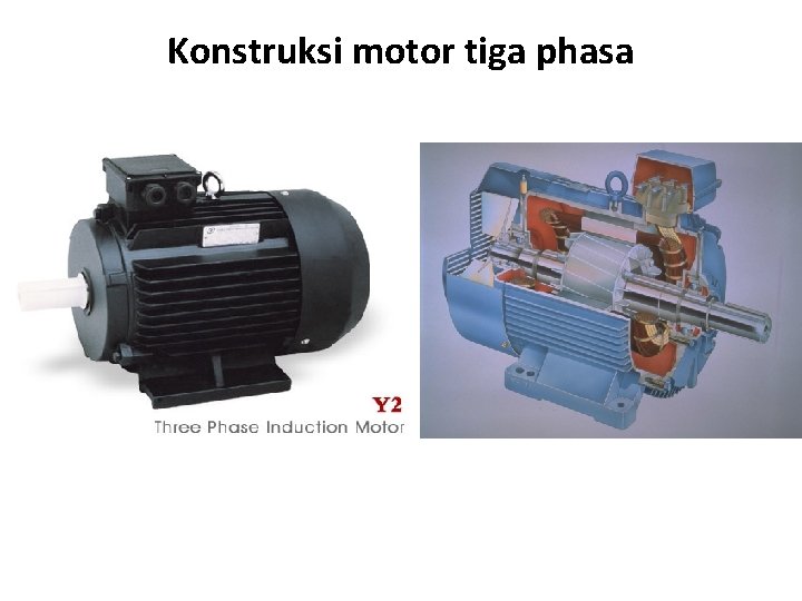 Konstruksi motor tiga phasa Konstruksi motor tiga phasa