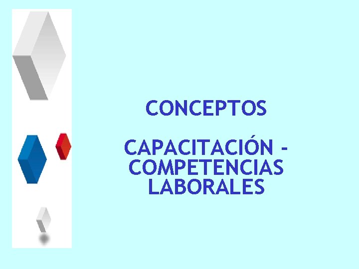 CONCEPTOS CAPACITACIÓN COMPETENCIAS LABORALES 