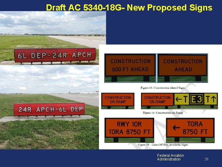 Draft AC 5340 -18 G- New Proposed Signs Federal Aviation Administration 31 