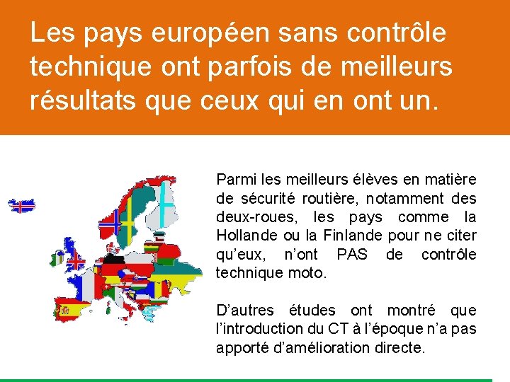 Les pays européen sans contrôle technique ont parfois de meilleurs résultats que ceux qui