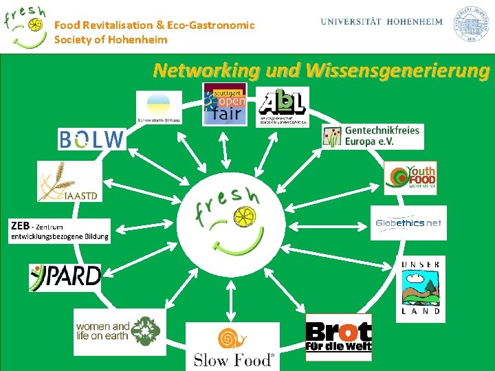 Food Revitalisation & Eco-Gastronomic Society of Hohenheim Networking und Wissensgenerierung 