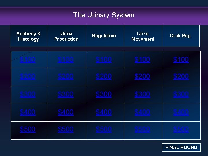The Urinary System Anatomy & Histology Urine Production Regulation Urine Movement Grab Bag $100