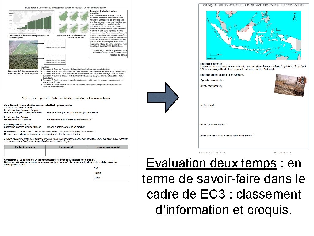 Evaluation deux temps : en terme de savoir-faire dans le cadre de EC 3