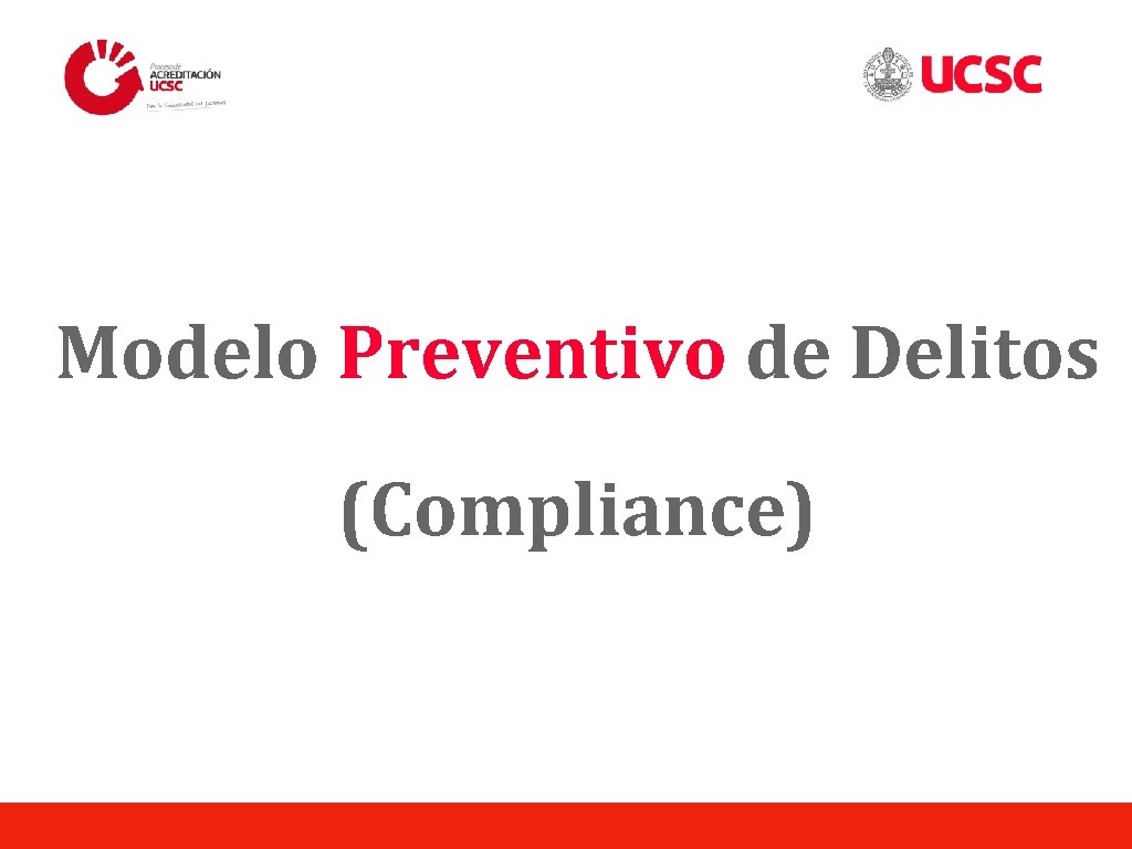 Modelo Preventivo de Delitos (Compliance) 