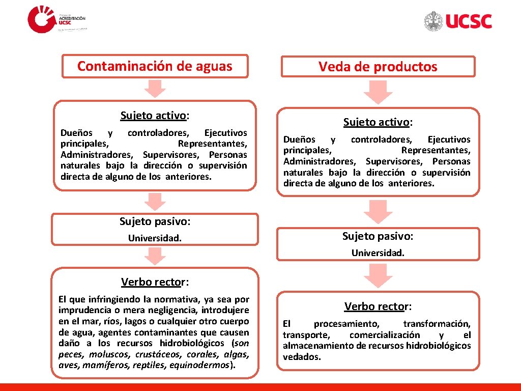 Contaminación de aguas Sujeto activo: Dueños y controladores, Ejecutivos principales, Representantes, Administradores, Supervisores, Personas