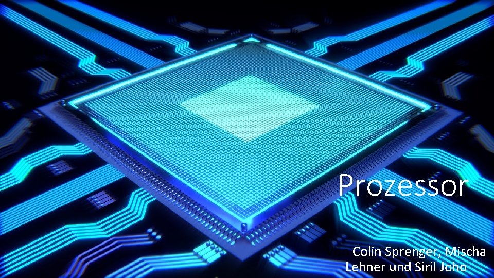 Prozessor Von Colin Sprenger, Mischa Lehner und Siril Joho 