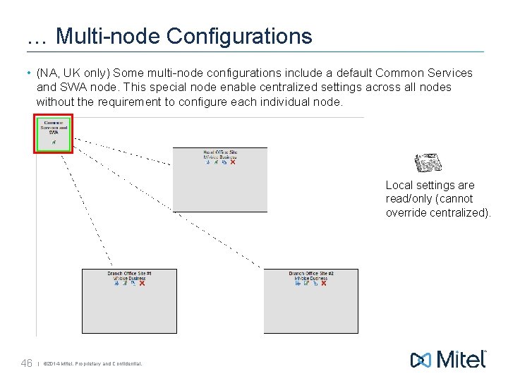… Multi-node Configurations • (NA, UK only) Some multi-node configurations include a default Common