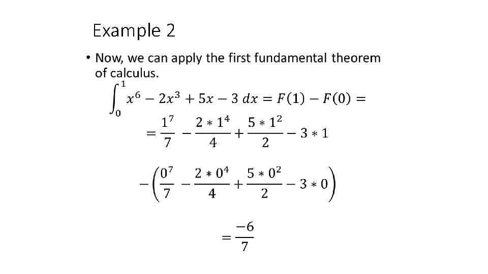 Example 2 • Example 2 •