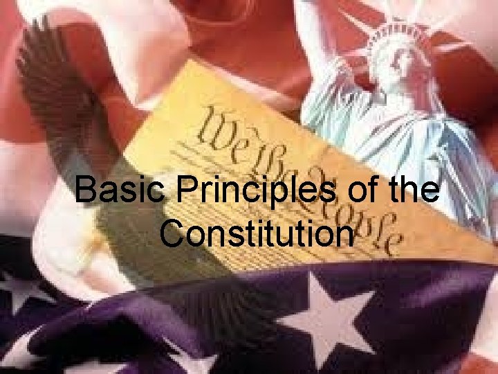 Basic Principles of the Constitution 