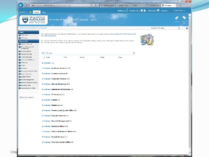 Usability Evaluations 25 