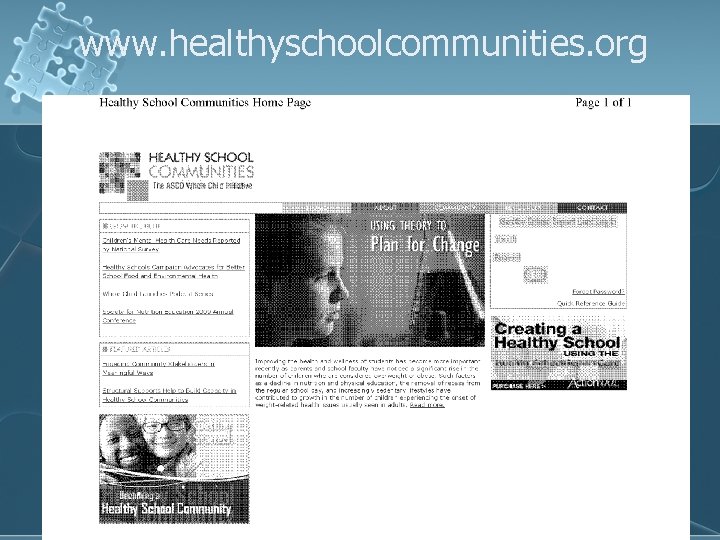 www. healthyschoolcommunities. org 