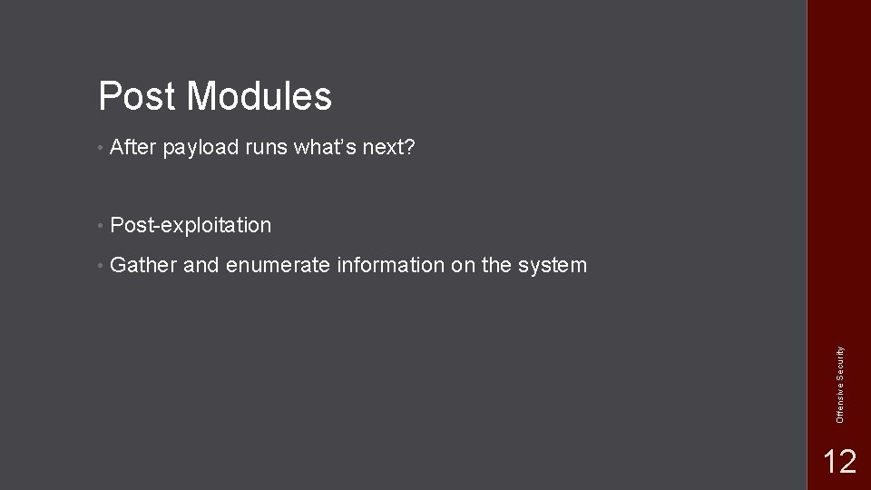 Exploitation MSF Offensive Security Metasploit Framework Penetration ...