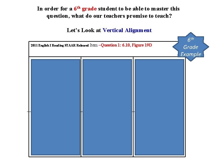 In order for a 6 th grade student to be able to master this In order for a 6 th grade student to be able to master this