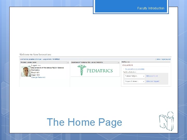 Faculty Introduction The Home Page 