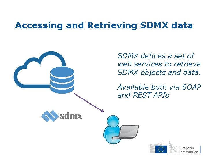 Accessing and Retrieving SDMX data SDMX defines a set of web services to retrieve