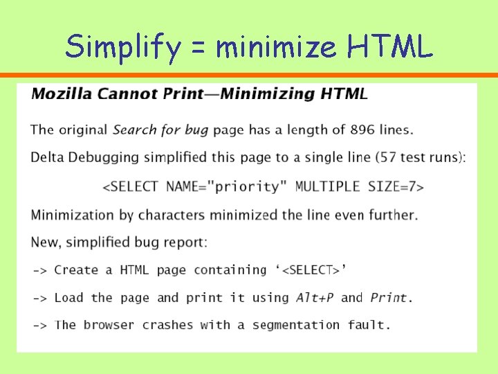Simplify = minimize HTML Simplify = minimize HTML