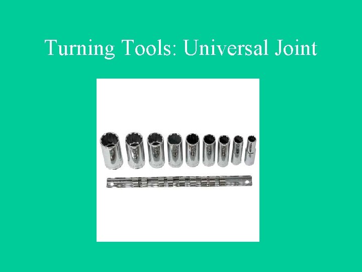 Turning Tools: Universal Joint 