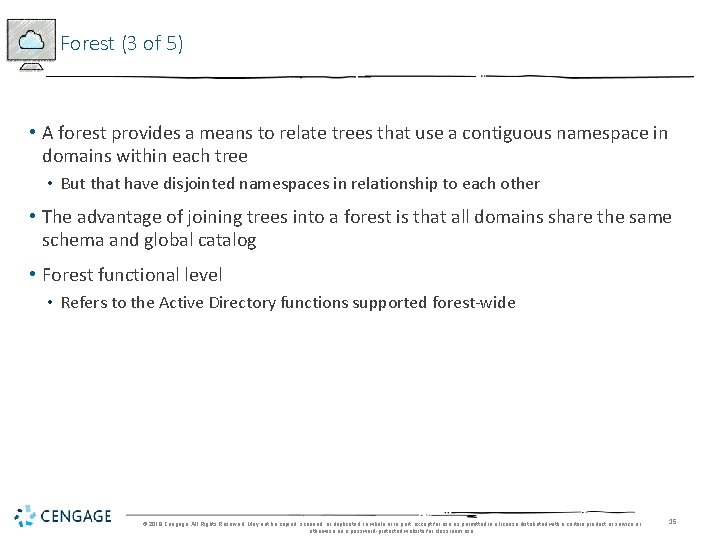 Forest (3 of 5) • A forest provides a means to relate trees that