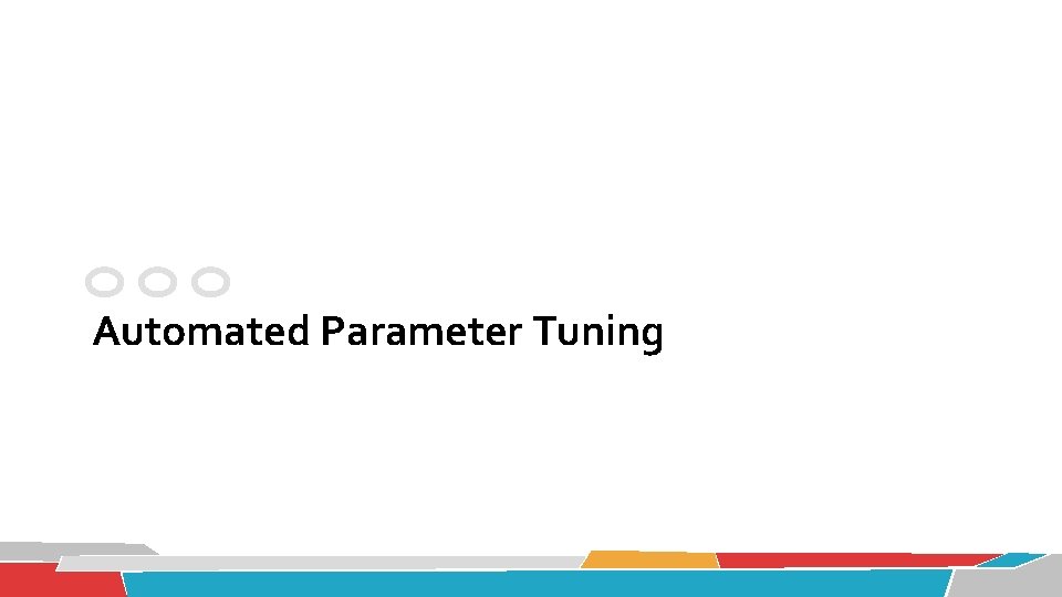 Automated Parameter Tuning 