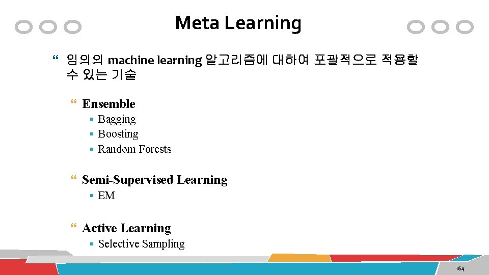 Meta Learning 임의의 machine learning 알고리즘에 대하여 포괄적으로 적용할 수 있는 기술 Ensemble §