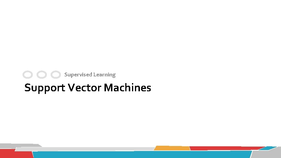 Supervised Learning Support Vector Machines 