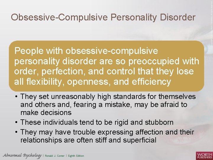 Disorder obsessive personality people compulsive with Famous People